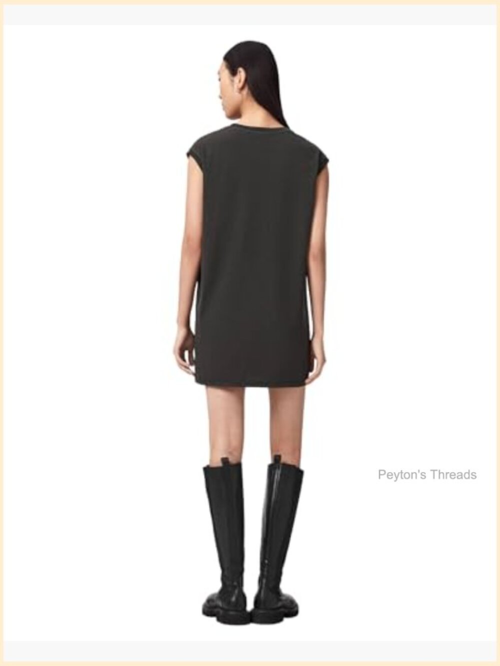 Sheath Dress with Crew Neck Short Sleeves for Day to Night Wear - Picture 3 of 6